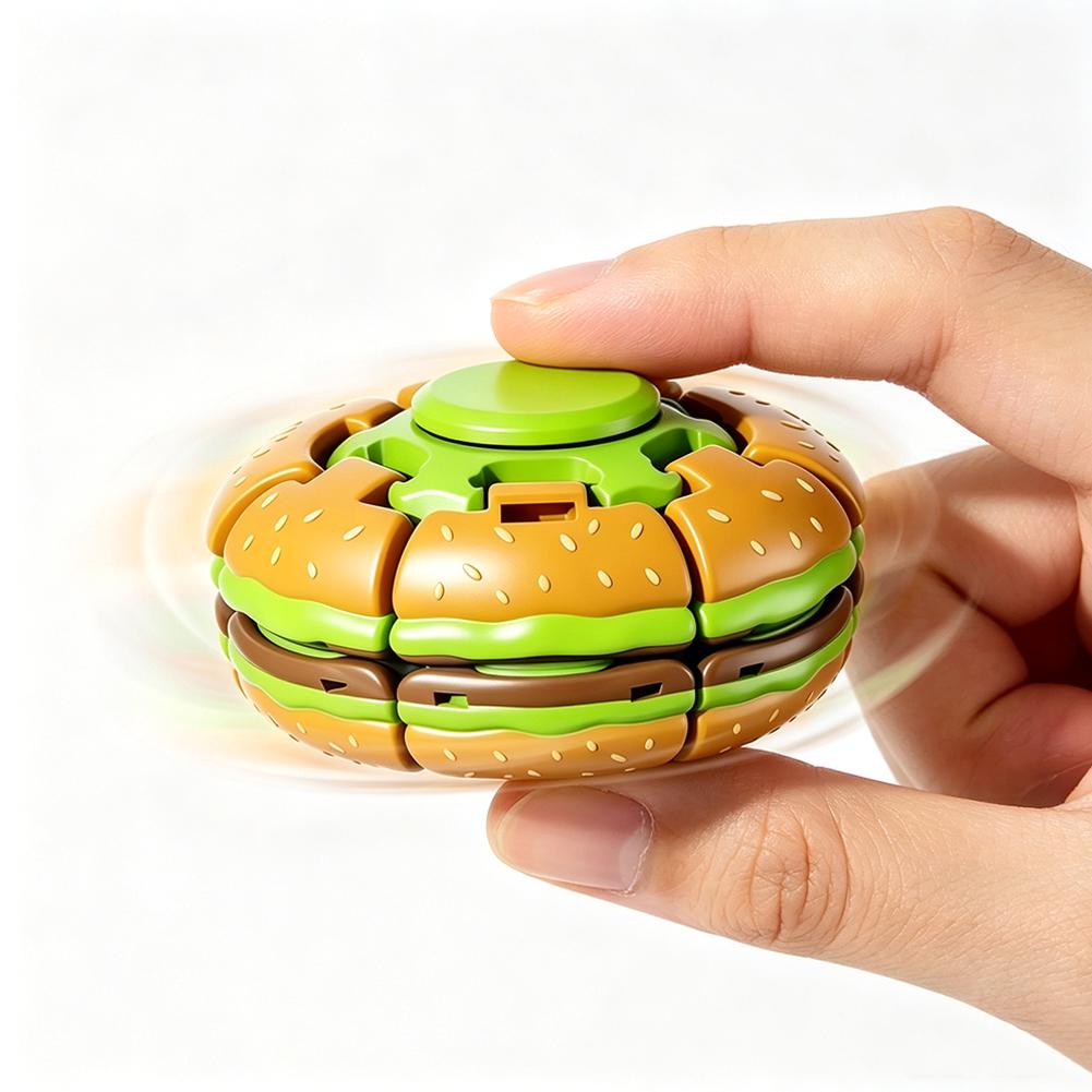 Fidget Spinner Bearing - Jouet anti-stress Burger Gyroscope, Spinner à