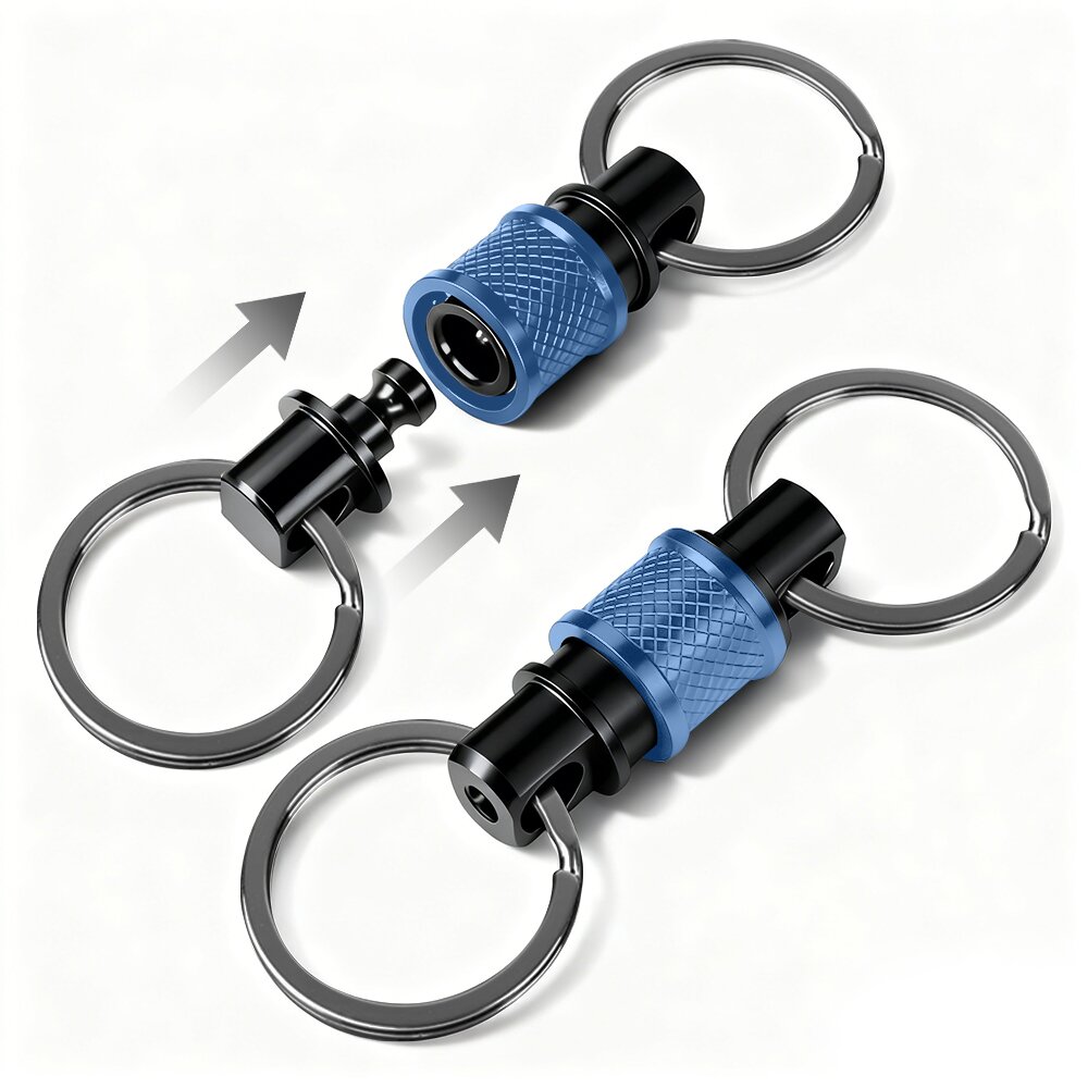 Edc Concealed Carry - Porte-clés en aluminium à dégagement rapide,