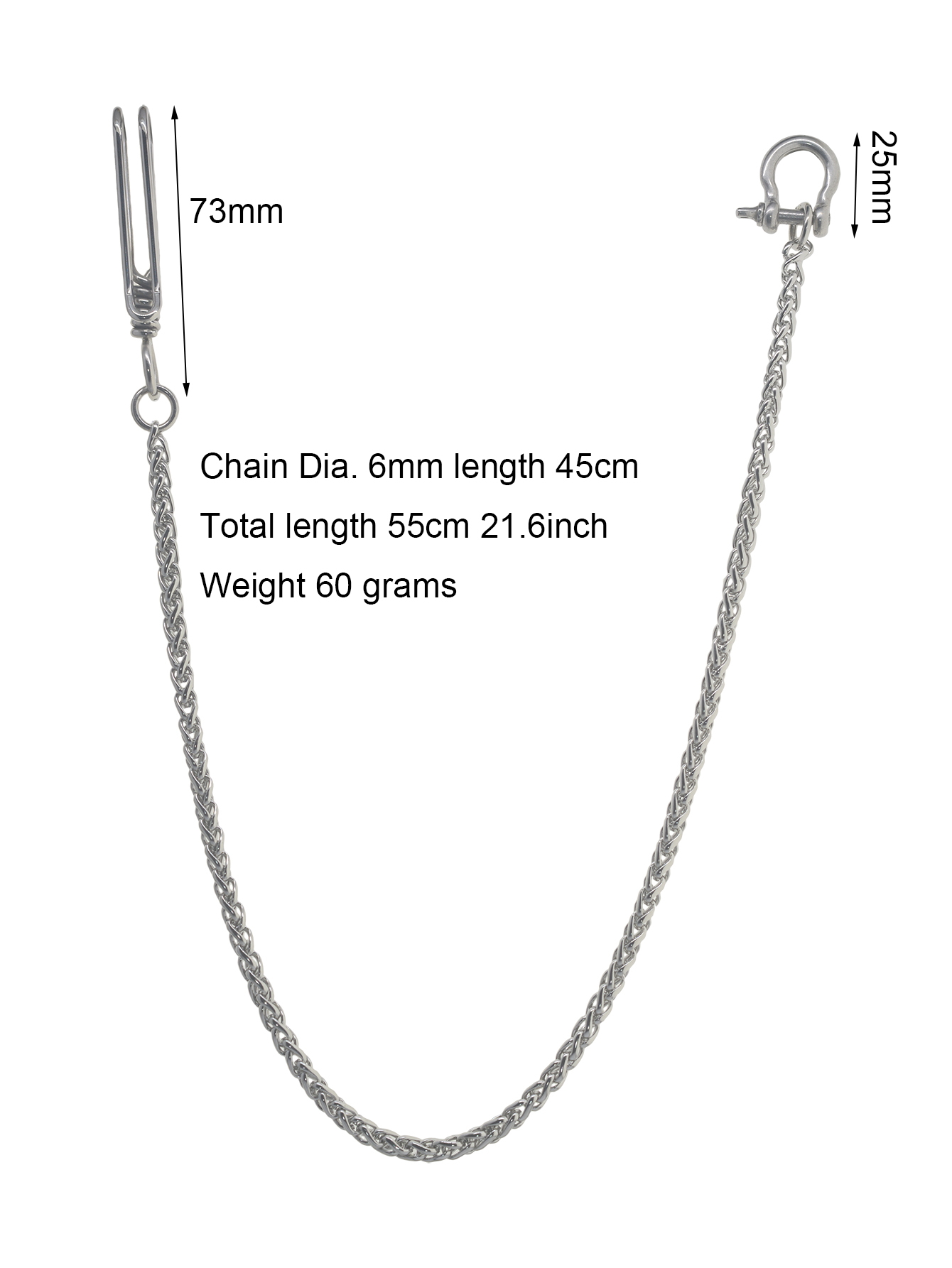 21 ins gros Hip pop chaîne ser - Edc Concealed Carry avis et prix