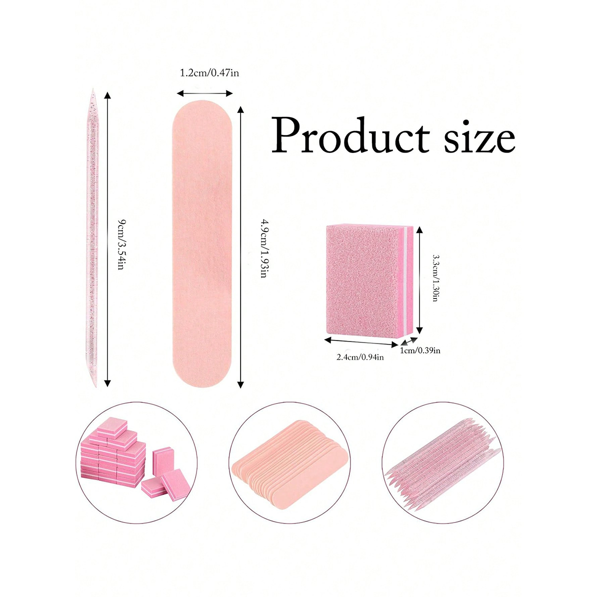 Kits de manucure, kit de 3 fau - Nail File Titanium avis et prix